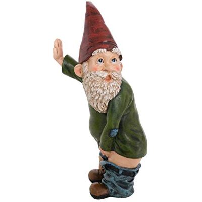 BELLA HAUS DESIGN Zwerg Statue – 26,2 cm hoch Polyresin – Willy der pinkelnde Gartenzwerg für Rasen-Ornamente, Innen- oder Außendekorationen – Rot und Grün Lustige Zwerge BELLA HAUS DESIGN Zwerg Statue – 26,2 cm hoch Polyresin – Willy der pinkelnde Gartenzwerg für Rasen-Ornamente, Innen- oder Außendekorationen – Rot und Grün Lustige Zwerge