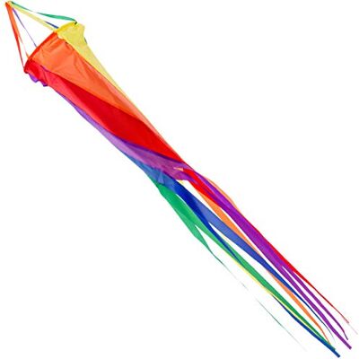 Wolkenstürmer ® Windsack Größe: 120 cm – Regenbogen Windturbine UV-beständig, robust und wetterfest – Windspiel mit Aluwirbel für Garten, Terrasse Wolkenstürmer ® Windsack Größe: 120 cm – Regenbogen Windturbine UV-beständig, robust und wetterfest – Windspiel mit Aluwirbel für Garten, Terrasse