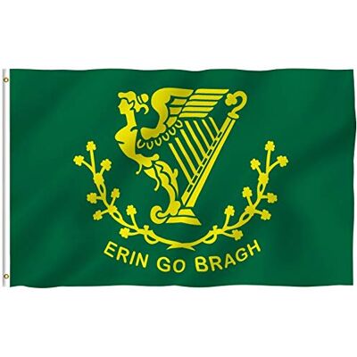 Anley Fly Breeze 3x5 Fuß Erin Go Bragh Flag Lebendige Farbe und UV-beständig Canvas Header und doppelt genäht Ireland Forever Flags Polyester with Brass Grommets 3 X 5 Ft Anley Fly Breeze 3x5 Fuß Erin Go Bragh Flag Lebendige Farbe und UV-beständig Canvas Header und doppelt genäht Ireland Forever Flags Polyester with Brass Grommets 3 X 5 Ft