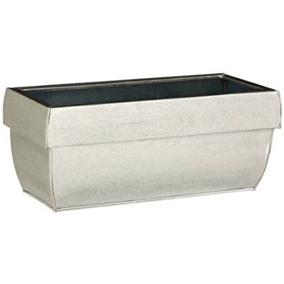Dehner Pflanzgefäß, Zink-Blumenkasten, ca. 60 x 18 x 17 cm, Weiß Dehner Pflanzgefäß, Zink-Blumenkasten, ca. 60 x 18 x 17 cm, Weiß