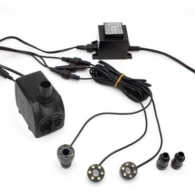 Forever Springbrunnenpumpe mit LED-Ring, 3 x Weiß, LED-Beleuchtung, 1500 l/h Forever Springbrunnenpumpe mit LED-Ring, 3 x Weiß, LED-Beleuchtung, 1500 l/h
