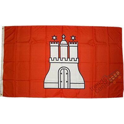 trends4cents Flagge Hamburg mit Wappen 250x150 cm 100 g/m², mehrfach genäht, Messingösen Fahne Hamburg mit Wappen im Format 250x150 cm – Stoffgewicht 100 g/m² – reißfest – mehrfach genäht – zum Hissen am Fahnenmast trends4cents Flagge Hamburg mit Wappen 250x150 cm 100 g/m², mehrfach genäht, Messingösen Fahne Hamburg mit Wappen im Format 250x150 cm – Stoffgewicht 100 g/m² – reißfest – mehrfach genäht – zum Hissen am Fahnenmast