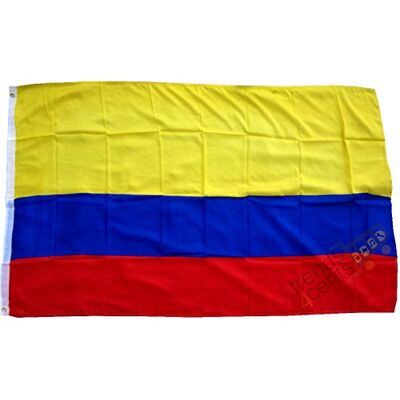 trends4cents Bandera XXL de Colombia 250 x 150 cm con 3 ojales, bandera para mástil trends4cents Bandera XXL de Colombia 250 x 150 cm con 3 ojales, bandera para mástil