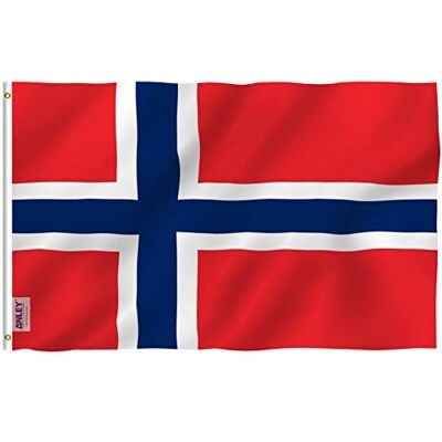 Anley Fly Breeze 3x5 Fuß Norway Flagge Lebendige Farbe und UV-beständig Canvas Header und doppelt genäht Norwegische Nordmann Nationalflaggen Polyester mit Messingösen 3 x 5 Ft Anley Fly Breeze 3x5 Fuß Norway Flagge Lebendige Farbe und UV-beständig Canvas Header und doppelt genäht Norwegische Nordmann Nationalflaggen Polyester mit Messingösen 3 x 5 Ft