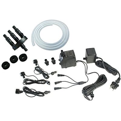 Arnusa Springbrunnen Pumpe Komplett Set mit 3er LED-Beleuchtung inkl.3 Wege Schlauchadapter, Schlauch und Schaumstoffdichtungen (1500L/H, RGB Farbwechsel) Arnusa Springbrunnen Pumpe Komplett Set mit 3er LED-Beleuchtung inkl.3 Wege Schlauchadapter, Schlauch und Schaumstoffdichtungen (1500L/H, RGB Farbwechsel)