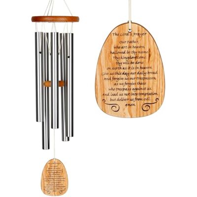 Woodstock Chimes Signature Collection, Woodstock Reflections, 55,9 cm The Lord's Prayer inspirierendes und Gedenk-Windspiel für Außenbereich, Terrasse, Haus oder Garten (WRLP) Woodstock Chimes Signature Collection, Woodstock Reflections, 55,9 cm The Lord's Prayer inspirierendes und Gedenk-Windspiel für Außenbereich, Terrasse, Haus oder Garten (WRLP)