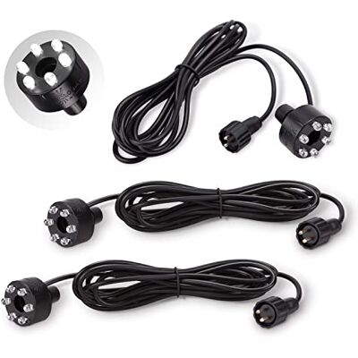 CLGarden 3 Stück LED Ring kalt Weiss für LED Springbrunnen Set kaltweiss Beleuchtung Ø 32mm CLGarden 3 Stück LED Ring kalt Weiss für LED Springbrunnen Set kaltweiss Beleuchtung Ø 32mm