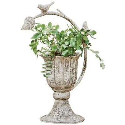 Loberon Übertopf Laria, antikcreme Sommer, Outdoor, Gartenausstattung, Shabby-Chic in Perfektion, Authentisches Antik-Finish, Florale Ästhetik Loberon Übertopf Laria, antikcreme Sommer, Outdoor, Gartenausstattung, Shabby-Chic in Perfektion, Authentisches Antik-Finish, Florale Ästhetik