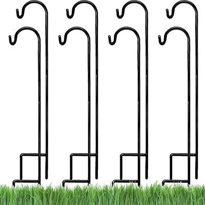 AshmanOnline Shepherds Hooks Set mit 8 und 35 Zoll Länge aus hochwertigem Metall zum Aufhängen von Solarleuchten, Einmachgläsern, Laternen, Gartenpfählen und Hochzeitsdekor AshmanOnline Shepherds Hooks Set mit 8 und 35 Zoll Länge aus hochwertigem Metall zum Aufhängen von Solarleuchten, Einmachgläsern, Laternen, Gartenpfählen und Hochzeitsdekor