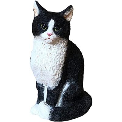 WQKING Katze Harz Outdoor Baum Skulptur Geschenk Garten Terrasse Rasen Outdoor Katze Statue (Schwarz) WQKING Katze Harz Outdoor Baum Skulptur Geschenk Garten Terrasse Rasen Outdoor Katze Statue (Schwarz)