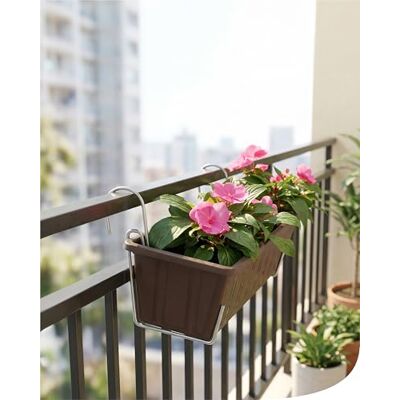 Bellissa Blumenkastenhalterung M 10 Stück Stahldraht 4,5 x 11,5 x 16,5 cm Bellissa Blumenkastenhalterung M 10 Stück Stahldraht 4,5 x 11,5 x 16,5 cm