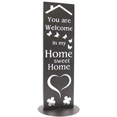Bentatec Gartenschild Anthrazit Dekosäule Home Sweet Home 100cm x 30cm Gartenschild Gartendekoration Dekoratives Element Bentatec Gartenschild Anthrazit Dekosäule Home Sweet Home 100cm x 30cm Gartenschild Gartendekoration Dekoratives Element