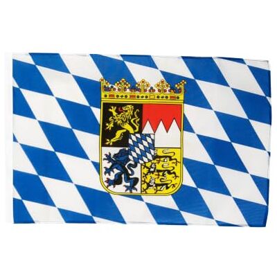Digni Fahne Flagge Deutschland Bayern mit Wappen 30 x45 cm Digni Fahne Flagge Deutschland Bayern mit Wappen 30 x45 cm