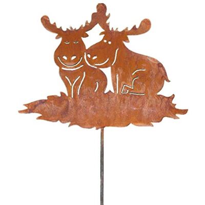 Rostikal Elch Weihnachtsdeko Gartenstecker 24 x 31 cm Rentier Hirsch Figuren in Edelrost für Gartendeko Rost Deko Weihnachten aus Metall Rostikal Elch Weihnachtsdeko Gartenstecker 24 x 31 cm Rentier Hirsch Figuren in Edelrost für Gartendeko Rost Deko Weihnachten aus Metall