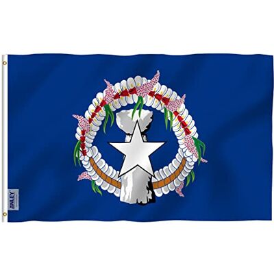 Anley Fly Breeze 3x5 Fuß Flagge der Nördlichen Marianen Lebendige Farbe und UV-Beständigkeit Leinwandkopf und doppelt genäht Nördliche Marianen-Inselbewohner-Flaggen Polyester mit Messingösen Anley Fly Breeze 3x5 Fuß Flagge der Nördlichen Marianen Lebendige Farbe und UV-Beständigkeit Leinwandkopf und doppelt genäht Nördliche Marianen-Inselbewohner-Flaggen Polyester mit Messingösen