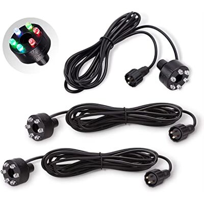 CLGarden 3 Stück LED Ring Multicolor für LED Springbrunnen Set Mehrfarbig Beleuchtung CLGarden 3 Stück LED Ring Multicolor für LED Springbrunnen Set Mehrfarbig Beleuchtung