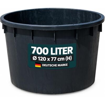 Kreher Regentonne Wassertank XXL Kunststoff (700 L, Schwarz) Wasserbehälter aus robustem PP, abwaschbar und witterungsbeständig, ideal für Garten und Hof Kreher Regentonne Wassertank XXL Kunststoff (700 L, Schwarz) Wasserbehälter aus robustem PP, abwaschbar und witterungsbeständig, ideal für Garten und Hof