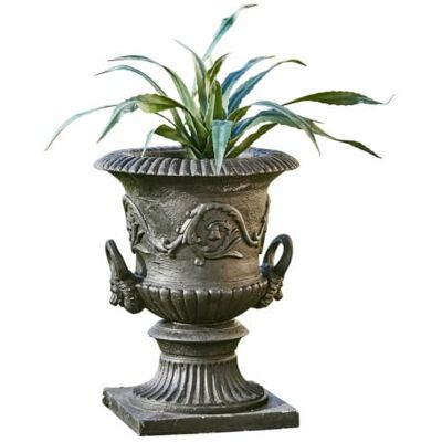 Loberon Amphore Joselyn, schwarz kunstvoll verziert, Massive Schönheit in Eisen-Optik, Pflanzgefäß, Outdoor, Gartendekoration, Gartenzubehör, Fiberglas Loberon Amphore Joselyn, schwarz kunstvoll verziert, Massive Schönheit in Eisen-Optik, Pflanzgefäß, Outdoor, Gartendekoration, Gartenzubehör, Fiberglas
