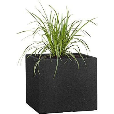 Pflanzwerk ® Pflanzkübel Cube Granit Anthrazit 45x55x55cm *Frostbeständiger Blumenkübel* *UV-Schutz* *Qualitätsware* Pflanzwerk ® Pflanzkübel Cube Granit Anthrazit 45x55x55cm *Frostbeständiger Blumenkübel* *UV-Schutz* *Qualitätsware*