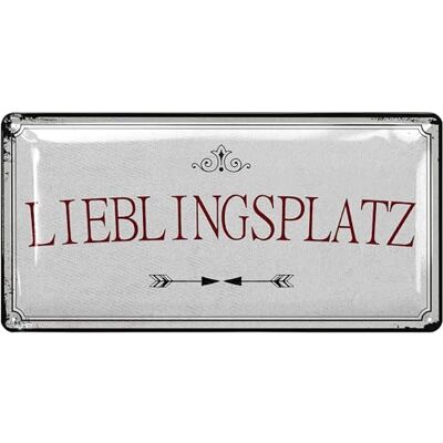 LANOLU Schild Lieblingsplatz Outdoor LIEBLINGSPLATZ SCHILD Garten Deko Schilder Garten, Gartendeko Vintage Schilder Metall Retro Blechschild 17x34 cm LANOLU Schild Lieblingsplatz Outdoor LIEBLINGSPLATZ SCHILD Garten Deko Schilder Garten, Gartendeko Vintage Schilder Metall Retro Blechschild 17x34 cm