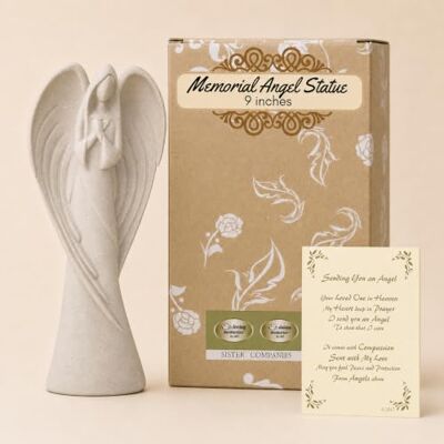 ART Engel Statue Beileidsgeschenk Gedenkstätte, Beerdigungsblumen Alternative, Komfort Trauer, geliebter Menschen Verlust, Kondolenzen ausdrücken, jemand geht weg, Gedenkfiguren für Familie, Freund ART Engel Statue Beileidsgeschenk Gedenkstätte, Beerdigungsblumen Alternative, Komfort Trauer, geliebter Menschen Verlust, Kondolenzen ausdrücken, jemand geht weg, Gedenkfiguren für Familie, Freund