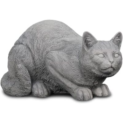gartendekoparadies.de Liegende Katze Steinfigur, 34 x 21 x 20 cm, 11 kg, Grau, Steinguss, Frostsicher, Garten Dekoration (aufgeweckt) gartendekoparadies.de Liegende Katze Steinfigur, 34 x 21 x 20 cm, 11 kg, Grau, Steinguss, Frostsicher, Garten Dekoration (aufgeweckt)