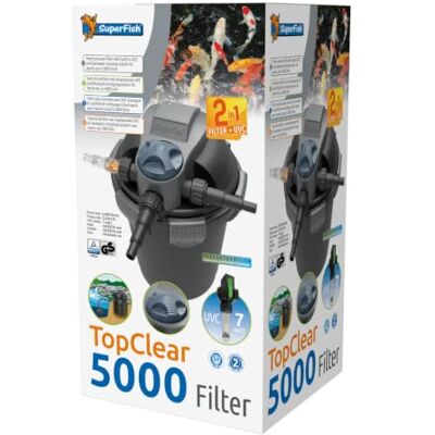 Superfish 800130/2030 SF Druckfilter Top Clear 5000 mit UVC Superfish 800130/2030 SF Druckfilter Top Clear 5000 mit UVC