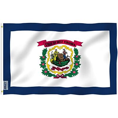 Anley Fly Breeze 3x5 Fuß WestVirginia State Flagge Lebendige Farbe und UV-beständig Canvas Header und doppelt genäht -WestVirginia WV Flags Polyester mit Messingösen 3 x 5 Ft Anley Fly Breeze 3x5 Fuß WestVirginia State Flagge Lebendige Farbe und UV-beständig Canvas Header und doppelt genäht -WestVirginia WV Flags Polyester mit Messingösen 3 x 5 Ft