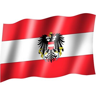 Unbekannt Flagge/Fahne ÖSTERREICH Staatsflagge/Landesflagge/Hissflagge mit Ösen 150x90 cm Unbekannt Flagge/Fahne ÖSTERREICH Staatsflagge/Landesflagge/Hissflagge mit Ösen 150x90 cm