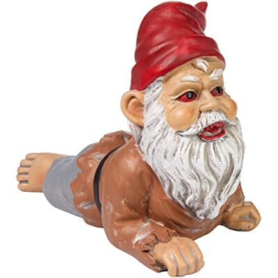 BRUBAKER Gartenzwerg Zombie Kriechender Grusel Zwerg Halloween Gartenfigur Lustig Dekoration Wetterfest für Garten Campingplatz Horror Gartendeko für außen 24 cm groß BRUBAKER Gartenzwerg Zombie Kriechender Grusel Zwerg Halloween Gartenfigur Lustig Dekoration Wetterfest für Garten Campingplatz Horror Gartendeko für außen 24 cm groß