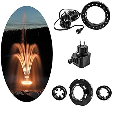 CLGarden Fontänenbeleuchtung LED Ring LEDR20 Beleuchtung für Fontäne Schaumsprudler Wasserspiel Springbrunnen Pumpe CLGarden Fontänenbeleuchtung LED Ring LEDR20 Beleuchtung für Fontäne Schaumsprudler Wasserspiel Springbrunnen Pumpe