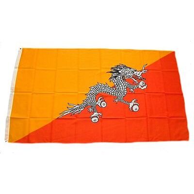 FahnenMax Fahne Flaggen BHUTAN 150x90cm FahnenMax Fahne Flaggen BHUTAN 150x90cm