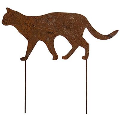 Bentatec Gartenstecker Edelrost laufende Katze 60cm x 30cm mit Metallstab mit Metallstab Gartenschild Gartendekoration Dekoratives Element Bentatec Gartenstecker Edelrost laufende Katze 60cm x 30cm mit Metallstab mit Metallstab Gartenschild Gartendekoration Dekoratives Element