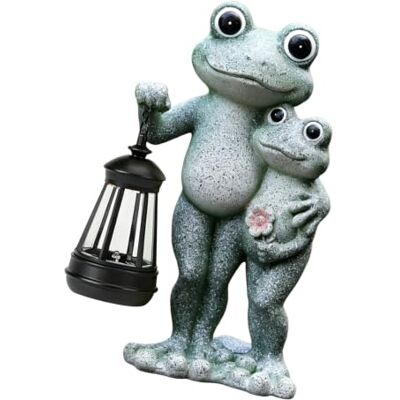 Limtula Garten Frosch Skulptur aus Kunstharz, Laternendekoration, Einweihungsgeschenk für Freunde, Statue für Terrasse, Balkon, Hof, Blumenbeet, Solar Frosch Gartenstatue, Kunstharz, Figur für den Terrasse, Limtula Garten Frosch Skulptur aus Kunstharz, Laternendekoration, Einweihungsgeschenk für Freunde, Statue für Terrasse, Balkon, Hof, Blumenbeet, Solar Frosch Gartenstatue, Kunstharz, Figur für den Terrasse,