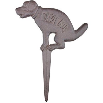 Esschert Design Hundeschild Hundeklo "Nein!", braun, 22.5 x 1.2 x 31.5, HB17 Esschert Design Hundeschild Hundeklo "Nein!", braun, 22.5 x 1.2 x 31.5, HB17