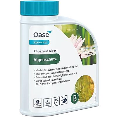 Oase 43148 AquaActiv PhosLess Direct 650 g bei erhöhten Phosphatwerten, bindet Schwefelwasserstoffe, Phosphatbinder vermindert Algenwachstum, Silber Oase 43148 AquaActiv PhosLess Direct 650 g bei erhöhten Phosphatwerten, bindet Schwefelwasserstoffe, Phosphatbinder vermindert Algenwachstum, Silber