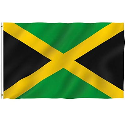 Anley Fly Breeze 3x5 Fuß Jamaika Flagge Lebendige Farbe und UV-beständig Canvas Header und doppelt genäht Jamaikanische Nationalflaggen Polyester mit Messingösen 3 x 5 Ft Anley Fly Breeze 3x5 Fuß Jamaika Flagge Lebendige Farbe und UV-beständig Canvas Header und doppelt genäht Jamaikanische Nationalflaggen Polyester mit Messingösen 3 x 5 Ft