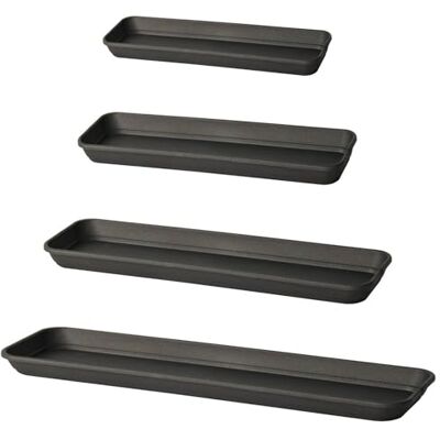 Euro3plast Inis Kunststoff Untersetzer rechteckig für Blumenkästen 36 cm 46 cm 56 cm oder 76 cm lang in den Farben: Anthrazit Taupe Terrakotta oder in Weiß (Anthrazit, 46 cm) Euro3plast Inis Kunststoff Untersetzer rechteckig für Blumenkästen 36 cm 46 cm 56 cm oder 76 cm lang in den Farben: Anthrazit Taupe Terrakotta oder in Weiß (Anthrazit, 46 cm)