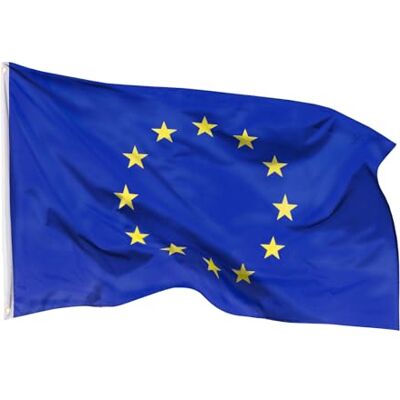 Aricona Europa Flagge 90x150cm wetterbeständige EU Fahne mit Messingösen, 100% Polyester, robuste Doppelnaht & in lebendigen Farben ideal für Flaggen-Liebhaber Aricona Europa Flagge 90x150cm wetterbeständige EU Fahne mit Messingösen, 100% Polyester, robuste Doppelnaht & in lebendigen Farben ideal für Flaggen-Liebhaber