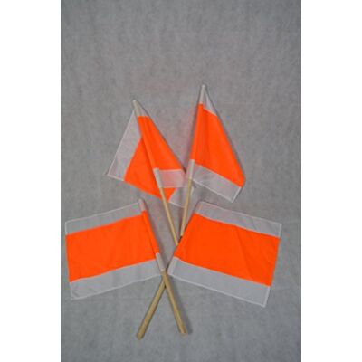 Unbekannt 4 STÜCK WARNFAHNE FLAGGE WARNFLAGGE WINTERFAHNE FAHNE ORANGE/WEISS 500x500MM MIT STIEL Unbekannt 4 STÜCK WARNFAHNE FLAGGE WARNFLAGGE WINTERFAHNE FAHNE ORANGE/WEISS 500x500MM MIT STIEL