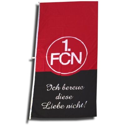 FBS 1. FC Nürnberg FCN Hissfahne Fahne 120cm x 250cm Fanaktion Ich bereue Diese Liebe Nicht FBS 1. FC Nürnberg FCN Hissfahne Fahne 120cm x 250cm Fanaktion Ich bereue Diese Liebe Nicht