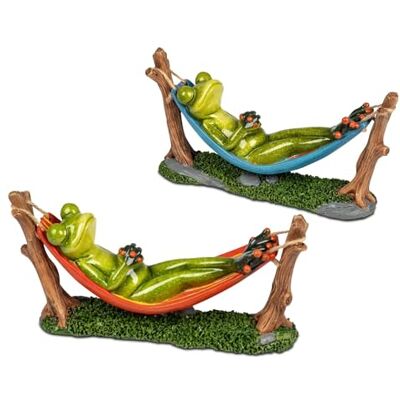 formano 2er Set Dekofigur Frosch in Hängematte 20 cm Handbemalte Dekofiguren aus Polyresin glänzend Lustige Wohnzimmerdeko Serie Froschhausen formano 2er Set Dekofigur Frosch in Hängematte 20 cm Handbemalte Dekofiguren aus Polyresin glänzend Lustige Wohnzimmerdeko Serie Froschhausen