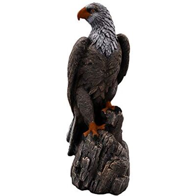 gartendekoparadies.de Mächtiger Adler Steinfigur aus Steinguss, Mehrfarbig, H. 50 cm, 14 kg, Frostsicher für Außenbereich gartendekoparadies.de Mächtiger Adler Steinfigur aus Steinguss, Mehrfarbig, H. 50 cm, 14 kg, Frostsicher für Außenbereich