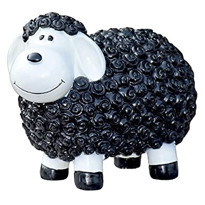 Geschenkestadl Gartenfigur Schaf wetterfest 23 cm hoch Tier Figur (Schwarz) Geschenkestadl Gartenfigur Schaf wetterfest 23 cm hoch Tier Figur (Schwarz)