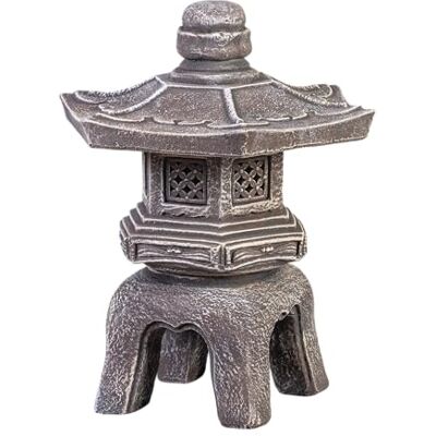 gartendekoparadies.de Oki-Gata-Yukimi japanische Steinlaterne, H. 38 cm, 11 kg, Mehrfarbig, frostsicher aus Steinguss für Außenbereich gartendekoparadies.de Oki-Gata-Yukimi japanische Steinlaterne, H. 38 cm, 11 kg, Mehrfarbig, frostsicher aus Steinguss für Außenbereich