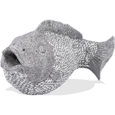 Esotec Wasserspeier Fisch Brunnenfigur für Garten-Teich Wasserspiel 100745 Material Teichfigur Polyresin, Natursteinoptik, 3m Schlauch, Ø8/12mm, empfohlene Solar-Teichpumpe ab250l/h, 41x23x22cm Esotec Wasserspeier Fisch Brunnenfigur für Garten-Teich Wasserspiel 100745 Material Teichfigur Polyresin, Natursteinoptik, 3m Schlauch, Ø8/12mm, empfohlene Solar-Teichpumpe ab250l/h, 41x23x22cm