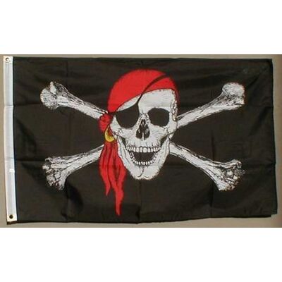 Flaggenking Flaggen/Fahnen, Pirat mit Kopftuch XXL, Mehrfarbig, 20x15x1 cm, 16349 Flaggenking Flaggen/Fahnen, Pirat mit Kopftuch XXL, Mehrfarbig, 20x15x1 cm, 16349