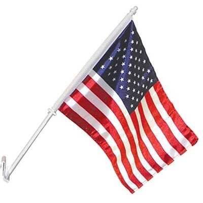 Annin Flagmakers Modell 71808 US-Autofensterflagge, hergestellt in den USA, offizielles Lizenzprodukt, 27,9 x 45,7 cm Annin Flagmakers Modell 71808 US-Autofensterflagge, hergestellt in den USA, offizielles Lizenzprodukt, 27,9 x 45,7 cm