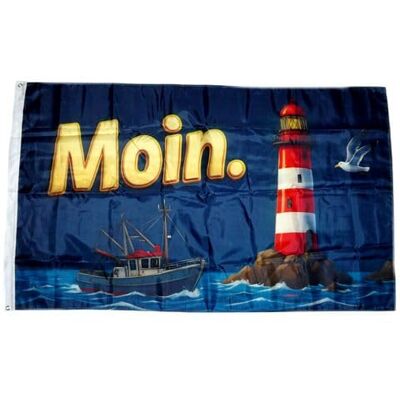 FahnenMax Fahne Flagge Moin Leuchtturm Küste 90 x 150 cm FahnenMax Fahne Flagge Moin Leuchtturm Küste 90 x 150 cm