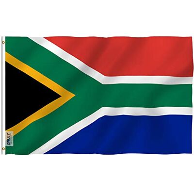 Anley Fly Breeze 3x5 Fuß South Africa Flagge Lebendige Farbe und UV-beständig Canvas Header und doppelt genäht South African National Flags Polyester mit Messingösen Anley Fly Breeze 3x5 Fuß South Africa Flagge Lebendige Farbe und UV-beständig Canvas Header und doppelt genäht South African National Flags Polyester mit Messingösen